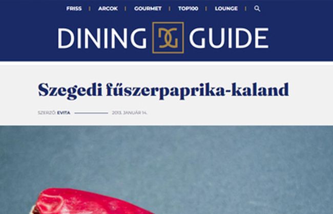 Dining Guide - Szegedi Fűszerpaprika kaland